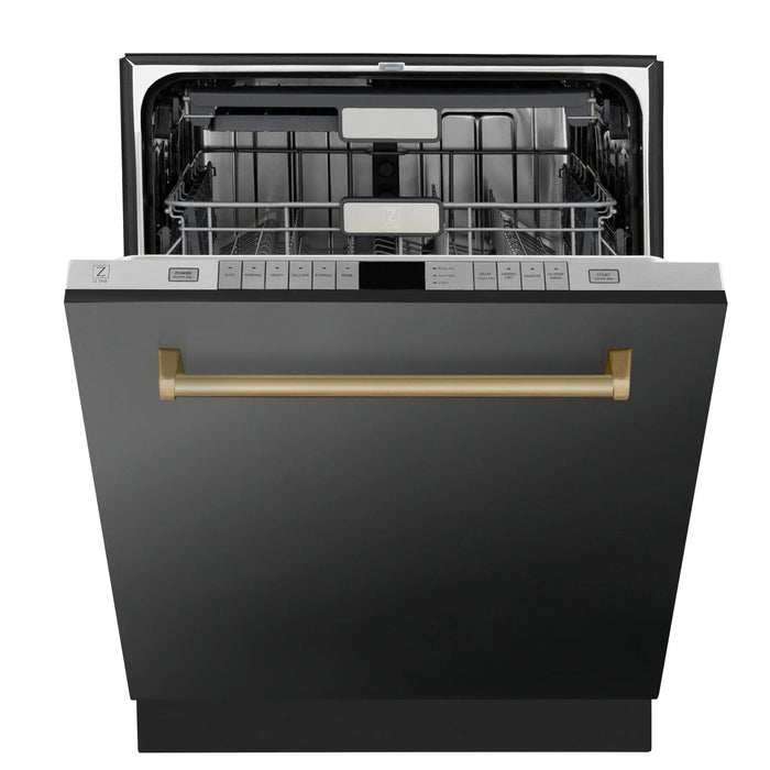ZLINE Autograph Edition 24" Dishwasher Black Stainless, DWMTZ - BS - 24 - CB - Farmhouse Kitchen and Bath