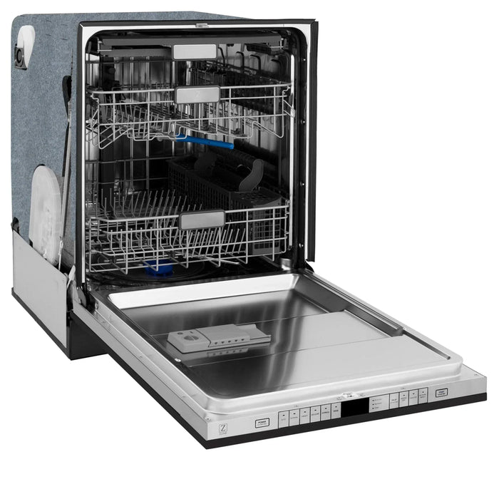 ZLINE Autograph Edition 24" Dishwasher Black Stainless, DWMTZ - BS - 24 - CB - Farmhouse Kitchen and Bath