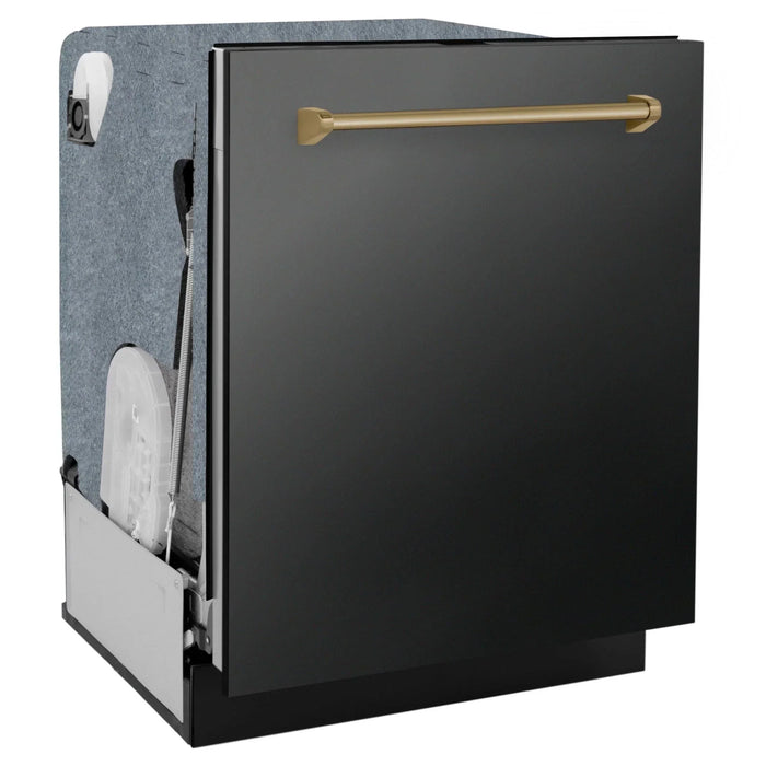 ZLINE Autograph Edition 24" Dishwasher Black Stainless, DWMTZ - BS - 24 - CB - Farmhouse Kitchen and Bath