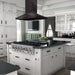 ZLINE Convertible Vent Island Mount Range Hood in Black Stainless Steel BSGL2iN - 42 - Farmhouse Kitchen and Bath