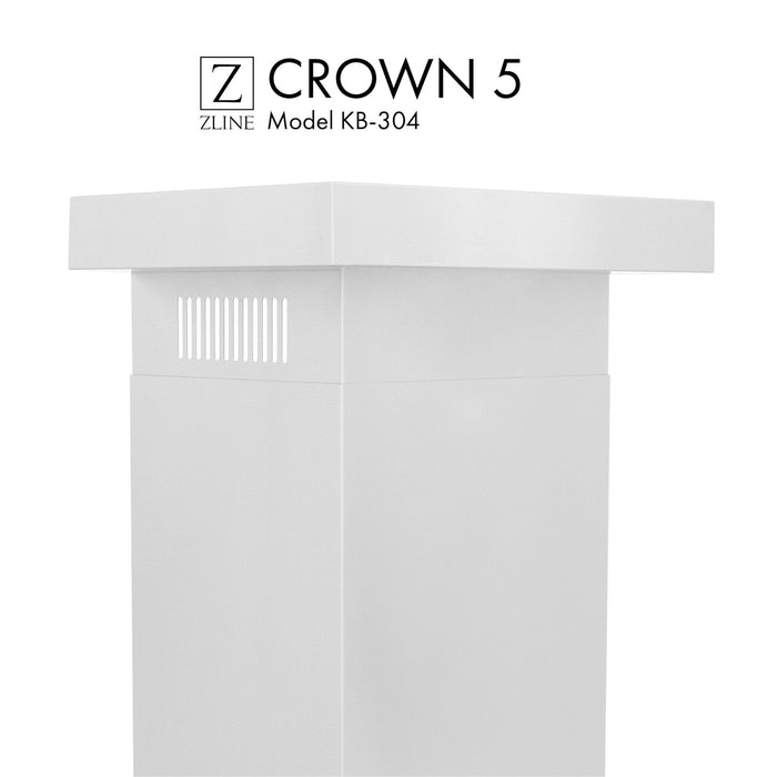 ZLINE Crown Molding Profile 5 for Wall Mount Range Hood CM5 - KB - 304 - Farmhouse Kitchen and Bath