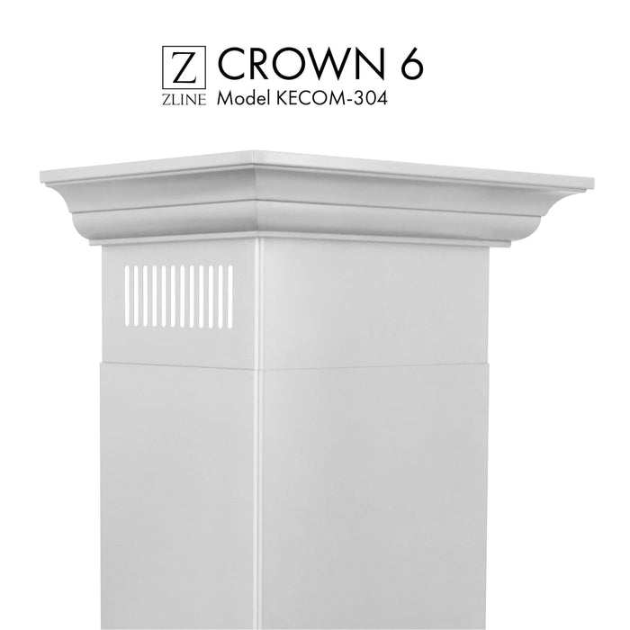 ZLINE Crown Molding Profile 6 for Wall Mount Range Hood CM6 - KECOM - 304 - Farmhouse Kitchen and Bath