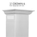 ZLINE Crown Molding Profile 6 Wall Mount RangeHood CM6 - 667/697 - 304 - Farmhouse Kitchen and Bath
