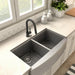 ZLINE Dante Kitchen Faucet in Electric Black Matte, DNT - KF - MB - Farmhouse Kitchen and Bath