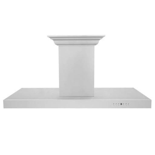 Zline Island Mount Range Hood in Stainless Steel with Built - in ZLINE CrownSound™ Bluetooth Speakers KE2iCRN - BT - 36 - Farmhouse Kitchen and Bath