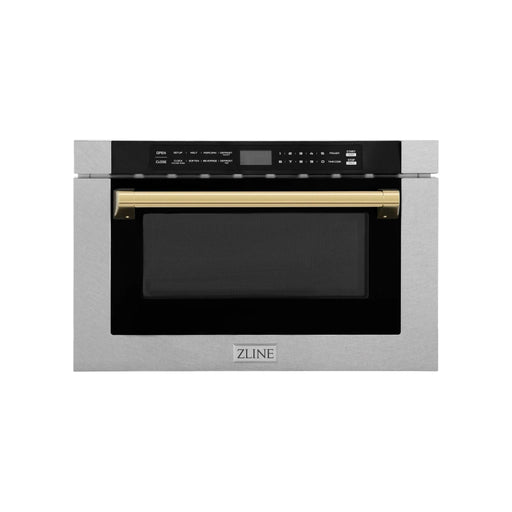 ZLine Microwave Drawer, DuraSnow and Gold MWDZ - 1 - SS - H - G - Farmhouse Kitchen and Bath