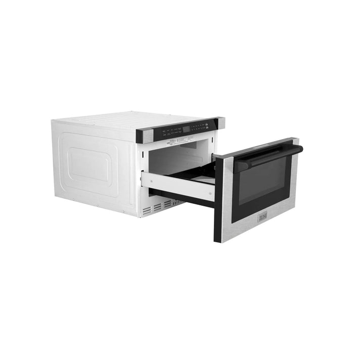 Zline Microwave Drawer, DuraSnow, Matte Black MWDZ - 1 - SS - H - MB - Farmhouse Kitchen and Bath