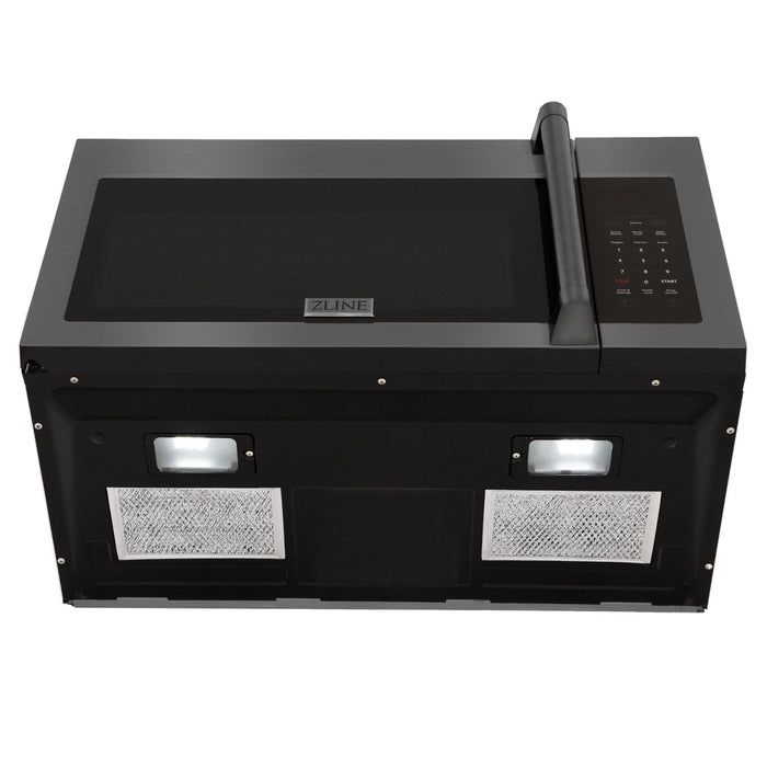 ZLINE Over Range Microwave, Black Stainless MWO - OTR - H - 30 - BS - Farmhouse Kitchen and Bath