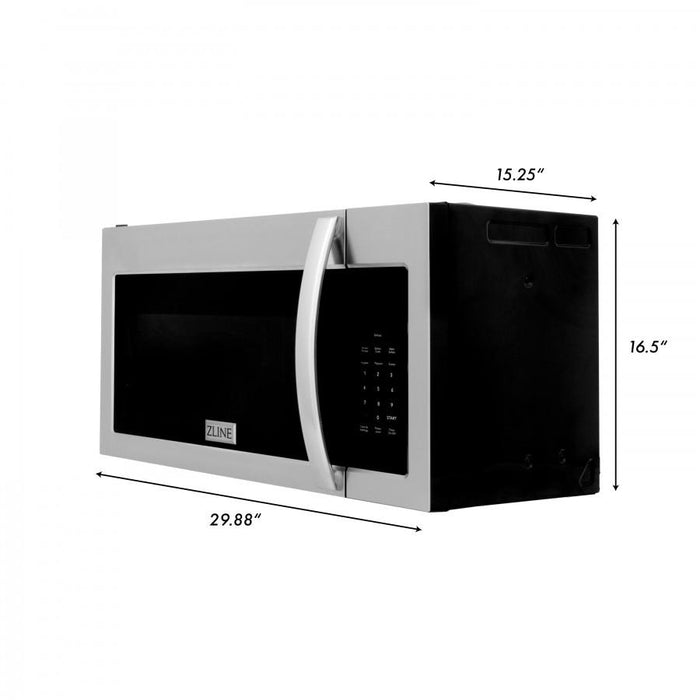 ZLINE Over the Range Microwave Oven in Stainless Steel, MWO - OTR - 30 - Farmhouse Kitchen and Bath