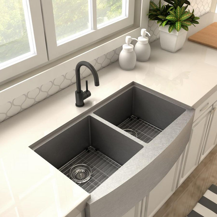 ZLINE Renoir Kitchen Faucet in Electric Matte Black, REN - KF - MB - Farmhouse Kitchen and Bath
