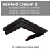 ZLINE Vented Crown Molding for Wall Mount Range Hood, CM6V - 300A - Farmhouse Kitchen and Bath