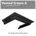 ZLINE Vented Crown Molding for Wall Mount Range Hood, CM6V - 300C - Farmhouse Kitchen and Bath